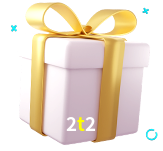 Receba seus bônus de boas-vindas no 2t2